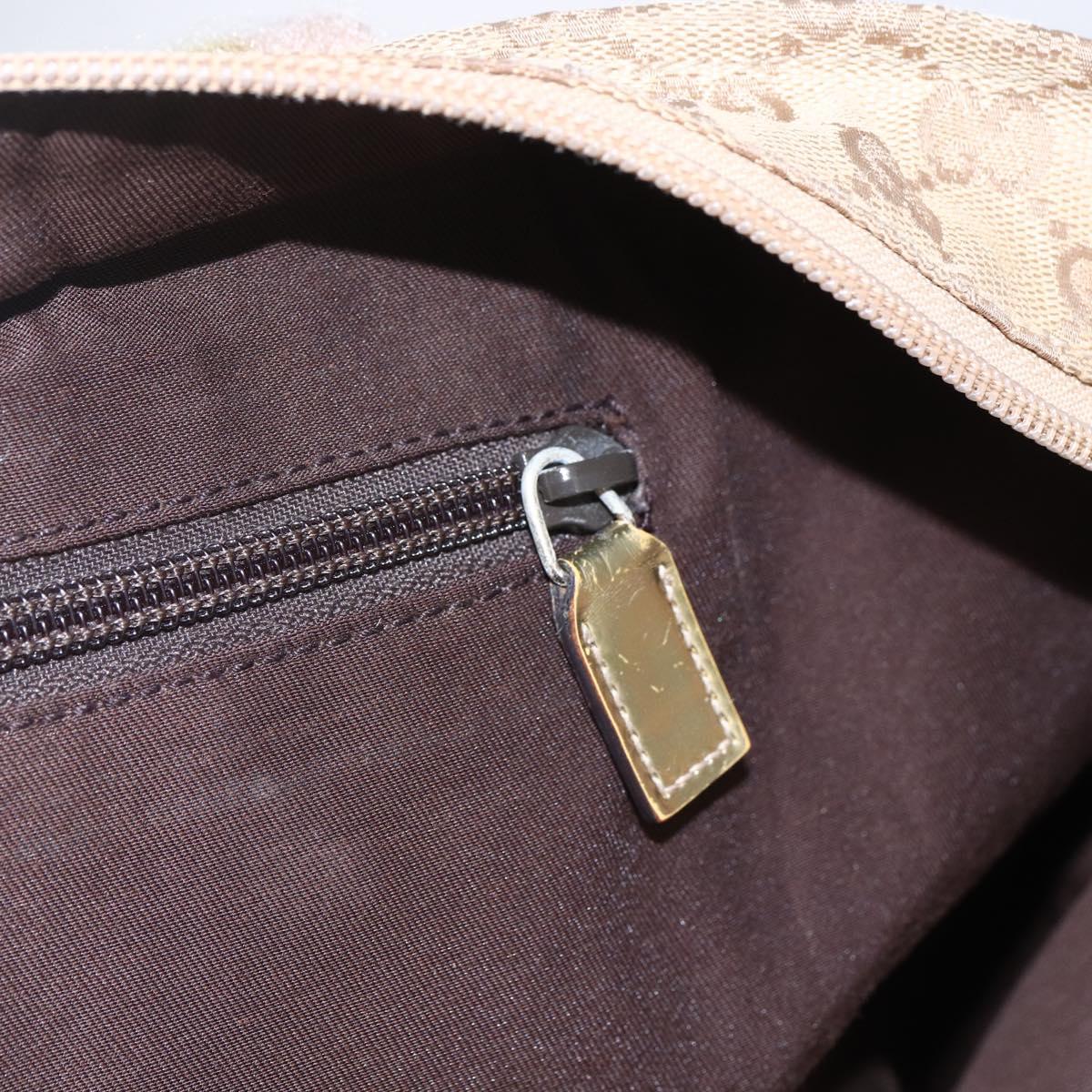 GUCCI GG Canvas Sherry Line Tote Bag Beige Pink 131231 Auth 153359