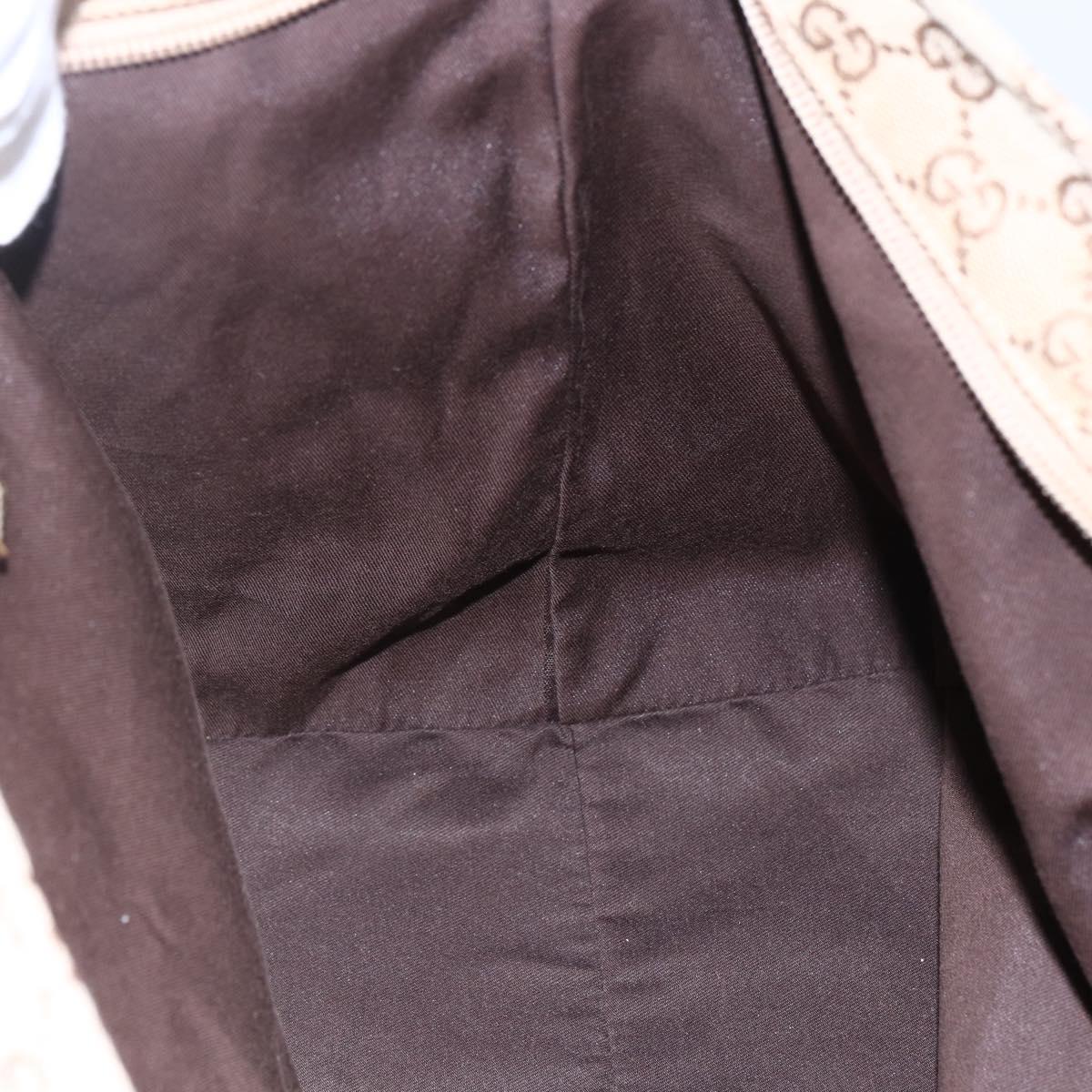 GUCCI GG Canvas Sherry Line Tote Bag Beige Pink 131231 Auth 153359