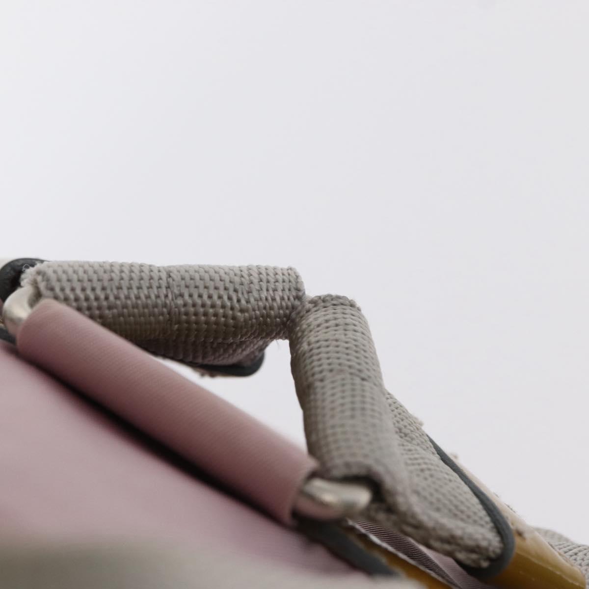 PRADA Backpack Nylon Pink Silver Auth 153366