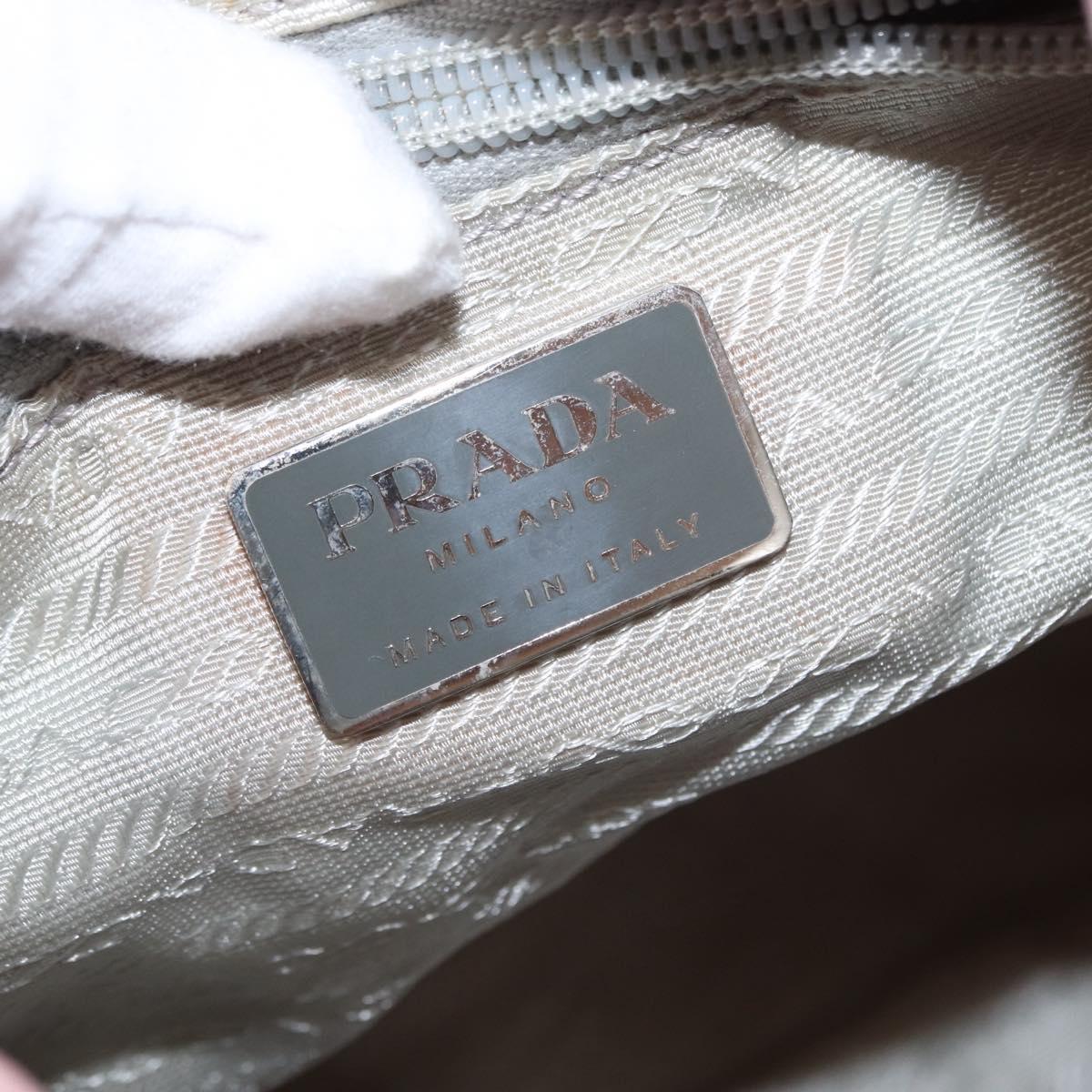 PRADA Backpack Nylon Pink Silver Auth 153366