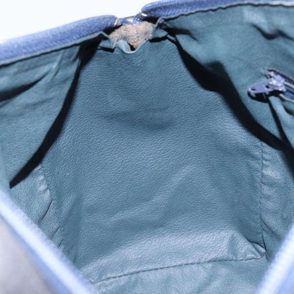 GUCCI GG Supreme Sherry Line Boston Bag PVC Navy Gold Red Auth 153368