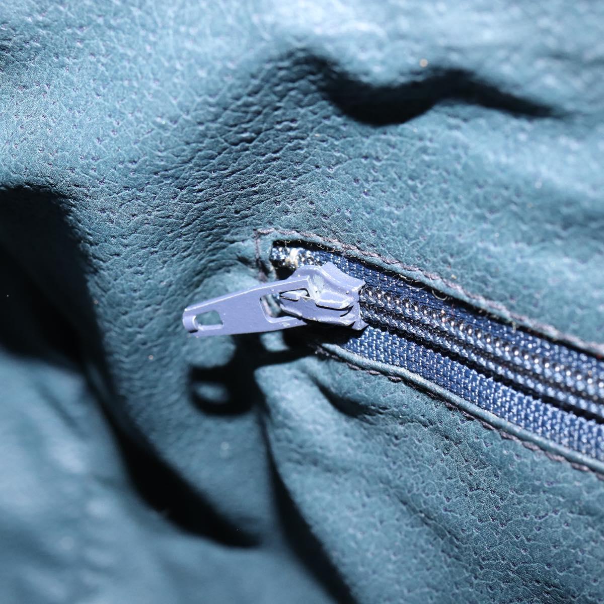 GUCCI GG Supreme Sherry Line Boston Bag PVC Navy Gold Red Auth 153368