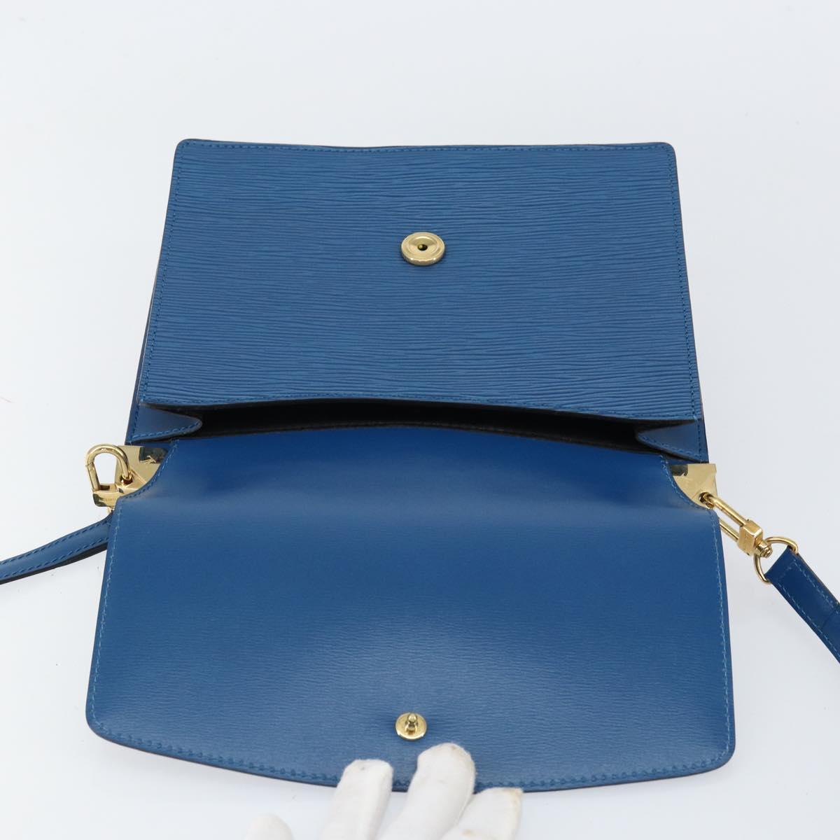 LOUIS VUITTON Epi Grenel Shoulder Bag Blue M52362 LV Auth 153376