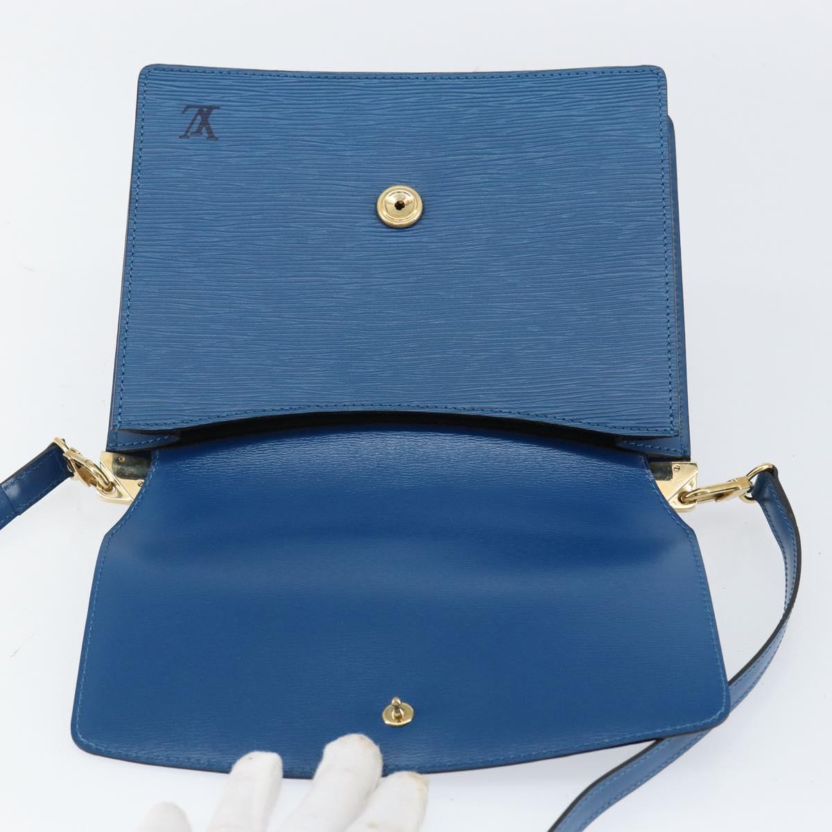 LOUIS VUITTON Epi Grenel Shoulder Bag Blue M52362 LV Auth 153376