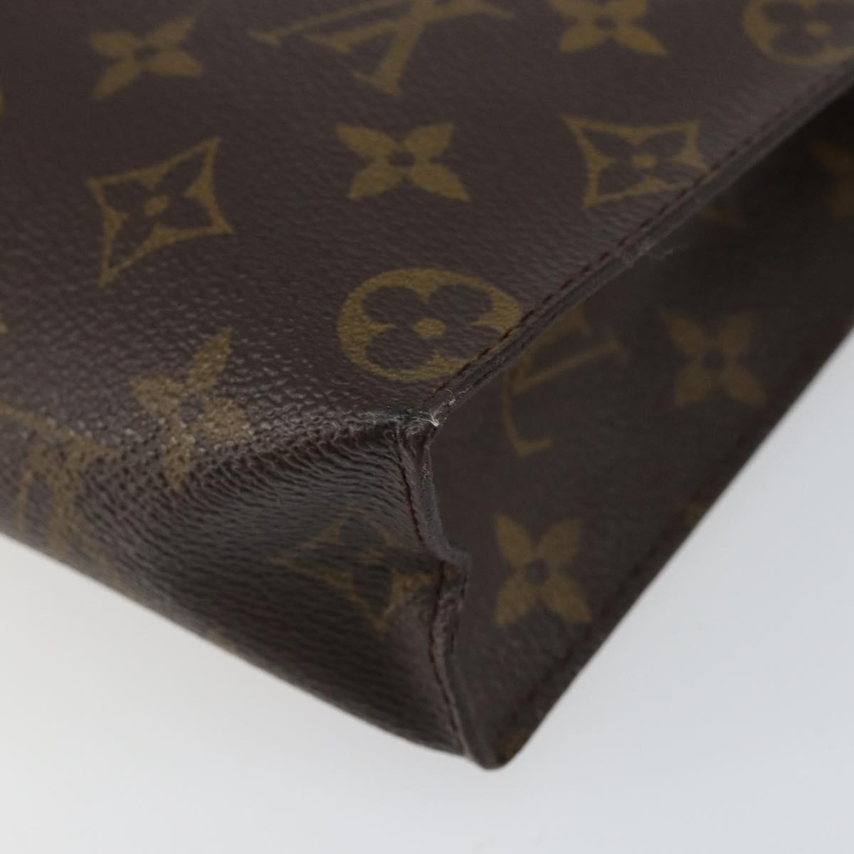 LOUIS VUITTON Monogram Poche Toilette 26 Pouch M47542 LV Auth 153380