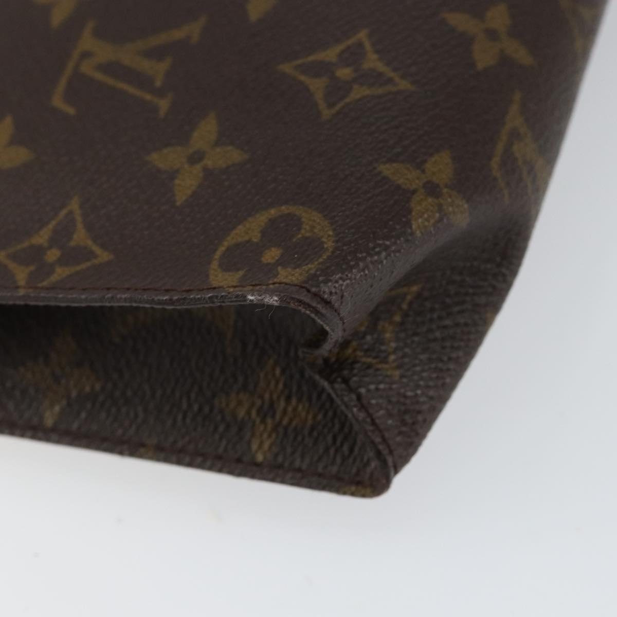 LOUIS VUITTON Monogram Poche Toilette 26 Pouch M47542 LV Auth 153380