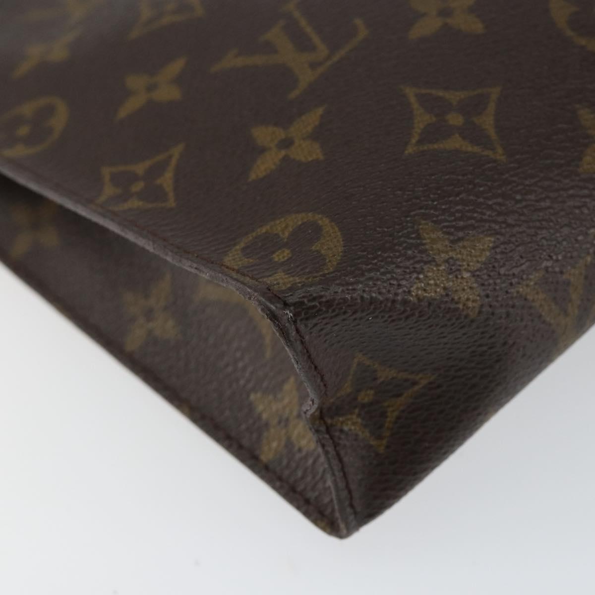 LOUIS VUITTON Monogram Poche Toilette 26 Pouch M47542 LV Auth 153380