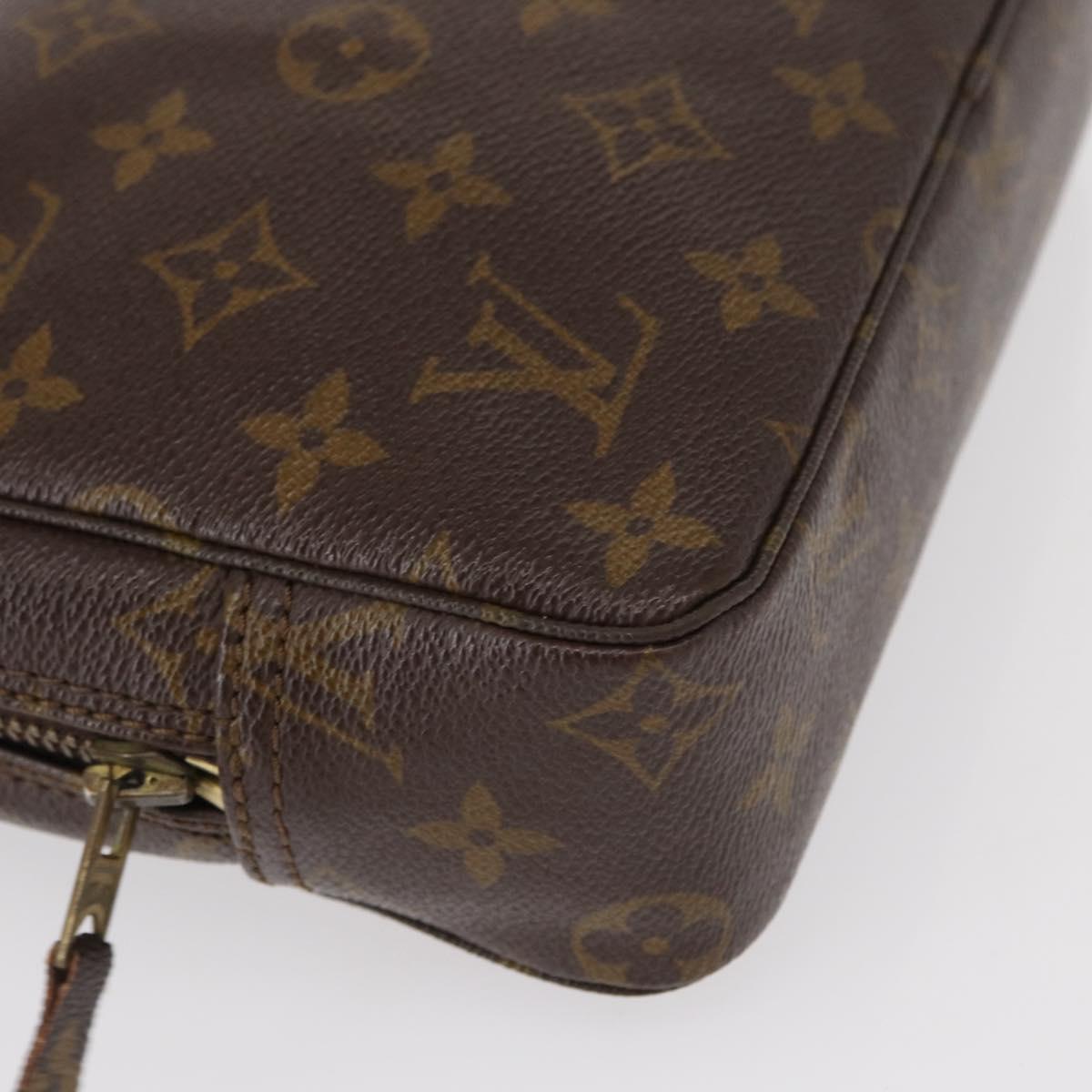 LOUIS VUITTON Monogram Trousse Toilette 23 Clutch Bag M47524 LV Auth 153381