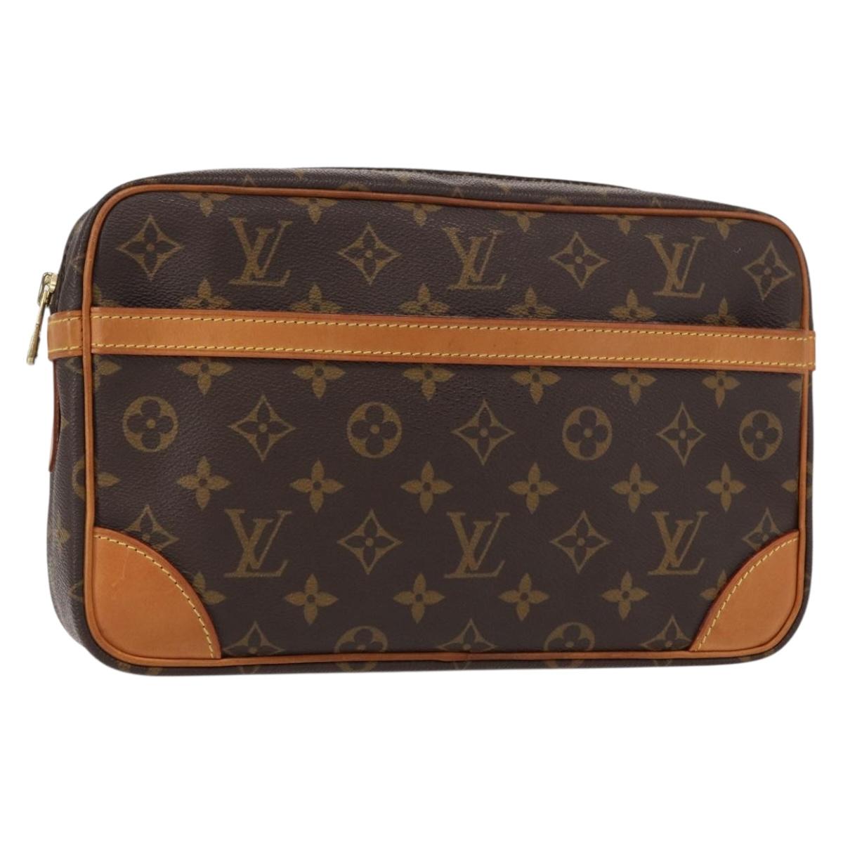 LOUIS VUITTON Monogram Compiegne 28 Clutch Bag M51845 LV Auth 153382