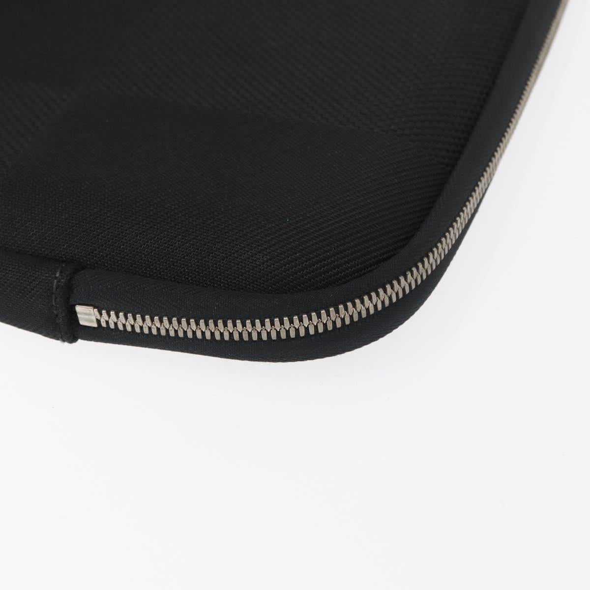 LOUIS VUITTON Damier Geant Computer Sleeve MM PC Case Noir N58036 LV Auth 153387