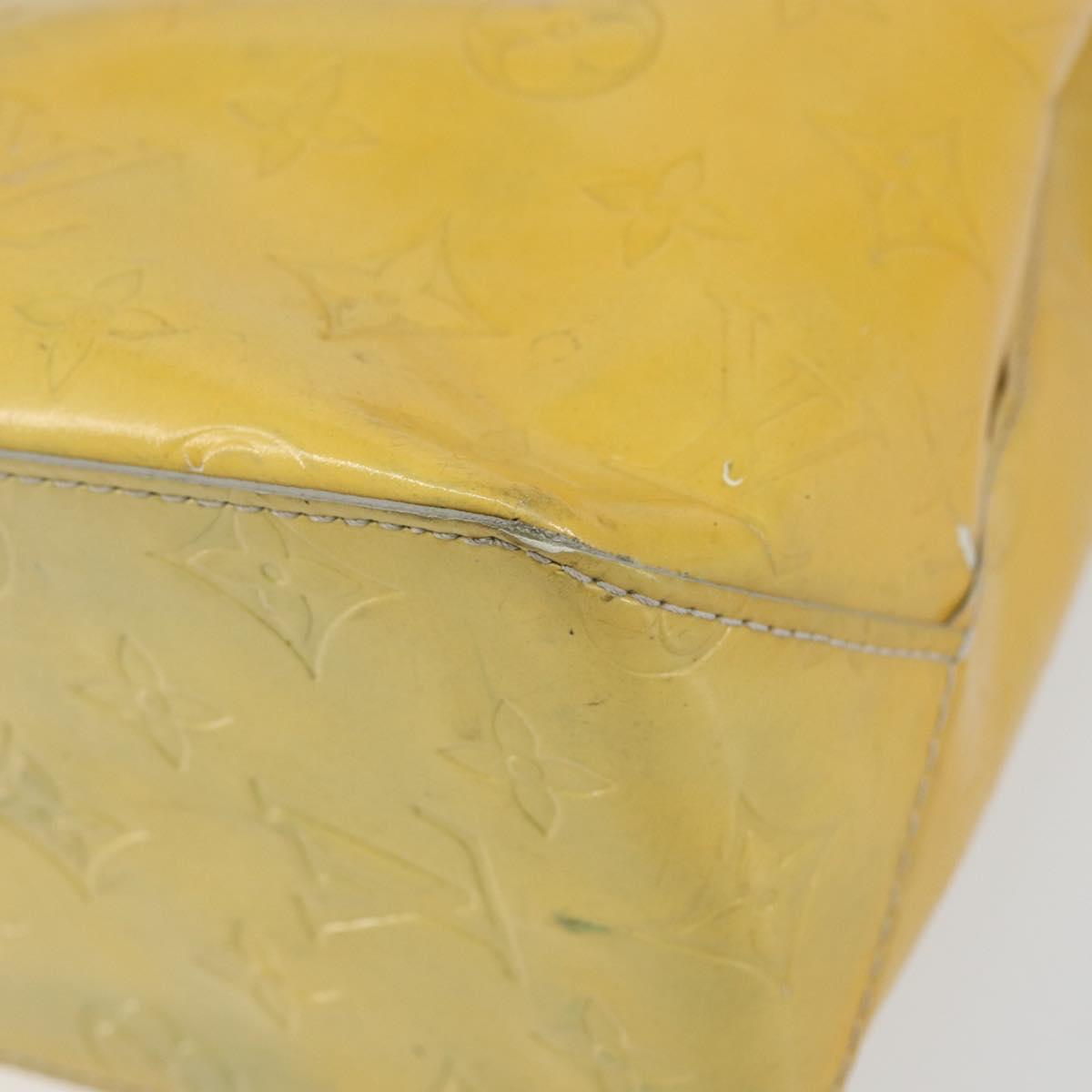 LOUIS VUITTON Monogram Vernis Reade PM Hand Bag Gris M91145 LV Auth 153395