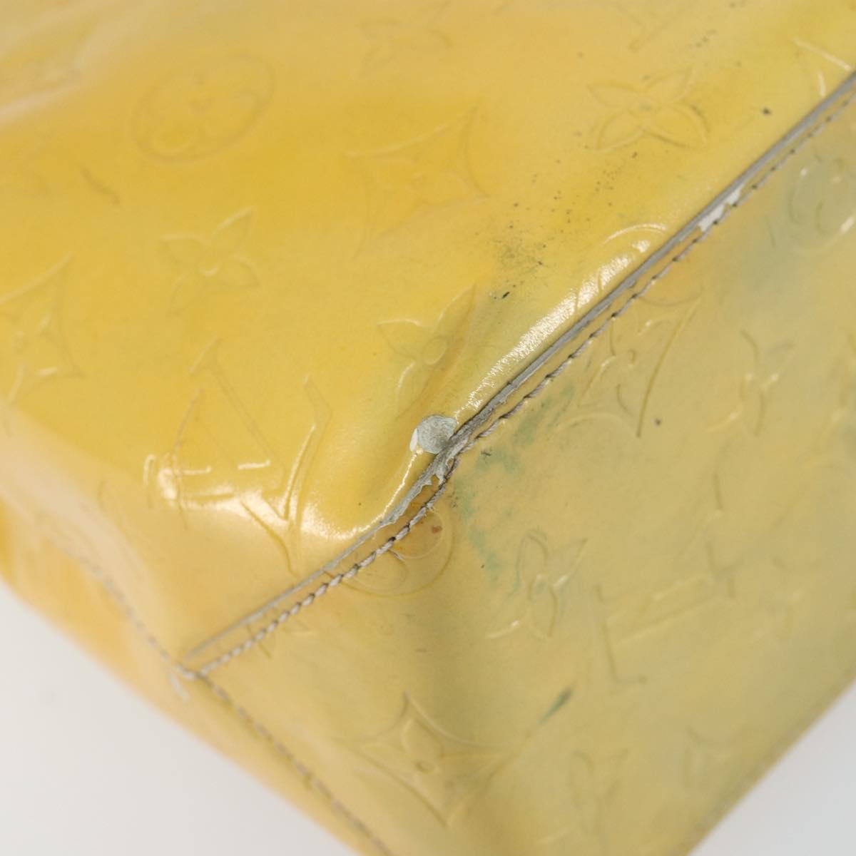 LOUIS VUITTON Monogram Vernis Reade PM Hand Bag Gris M91145 LV Auth 153395