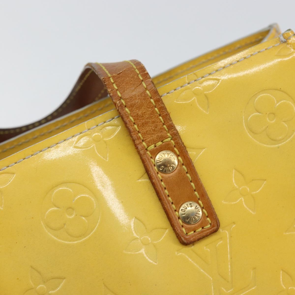 LOUIS VUITTON Monogram Vernis Reade PM Hand Bag Gris M91145 LV Auth 153395