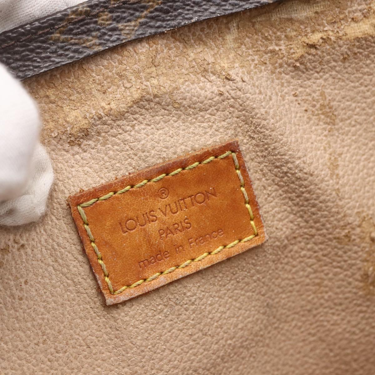 LOUIS VUITTON Monogram Sac Plat Hand Bag M51140 LV Auth 153399