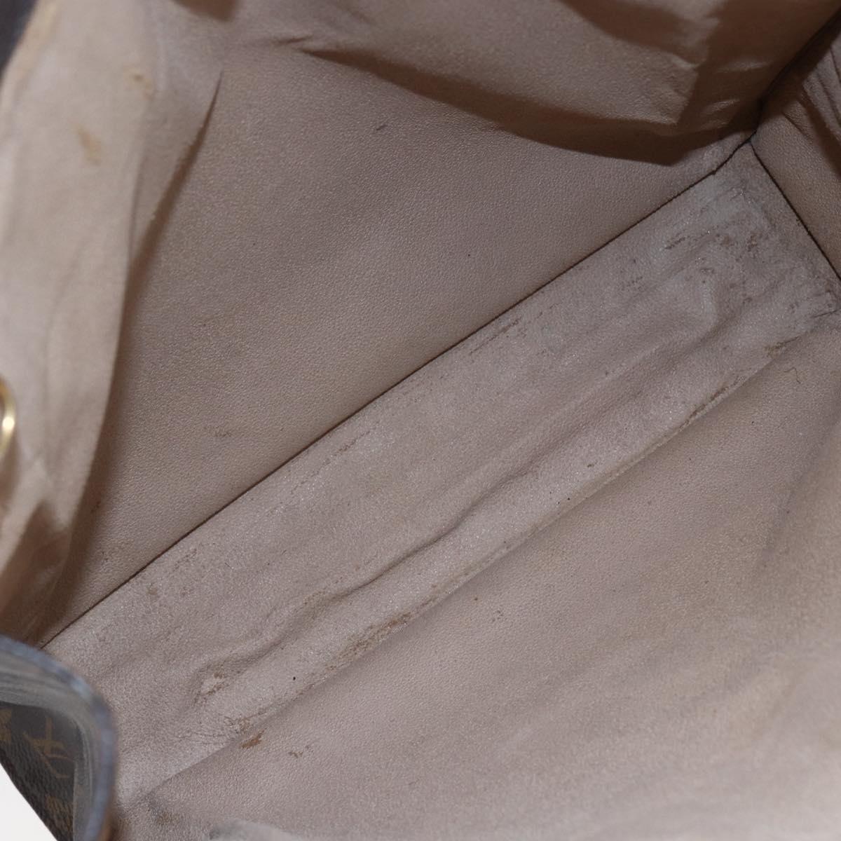 LOUIS VUITTON Monogram Sac Plat Hand Bag M51140 LV Auth 153399