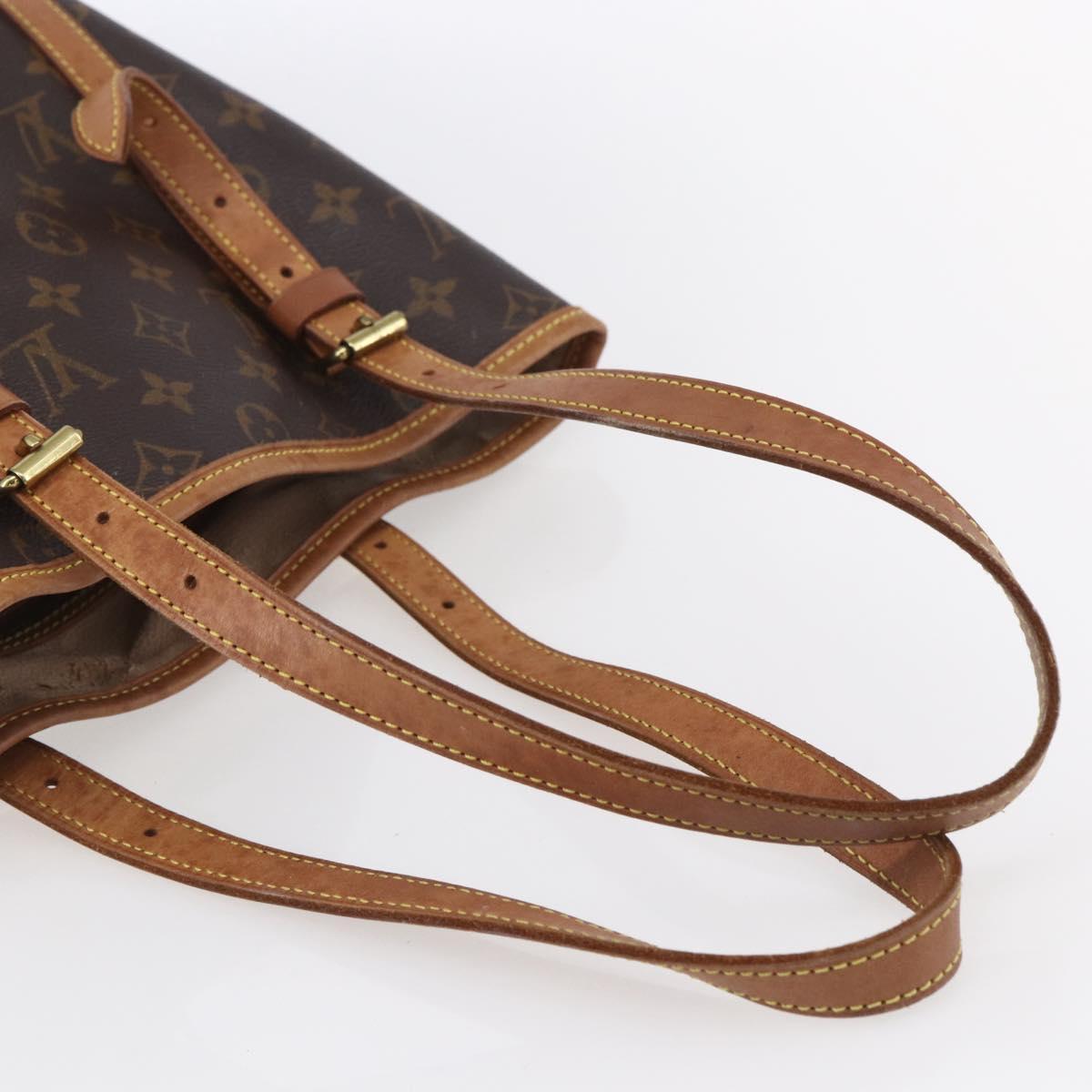 LOUIS VUITTON Monogram Bucket GM Shoulder Bag M42236 LV Auth 153401