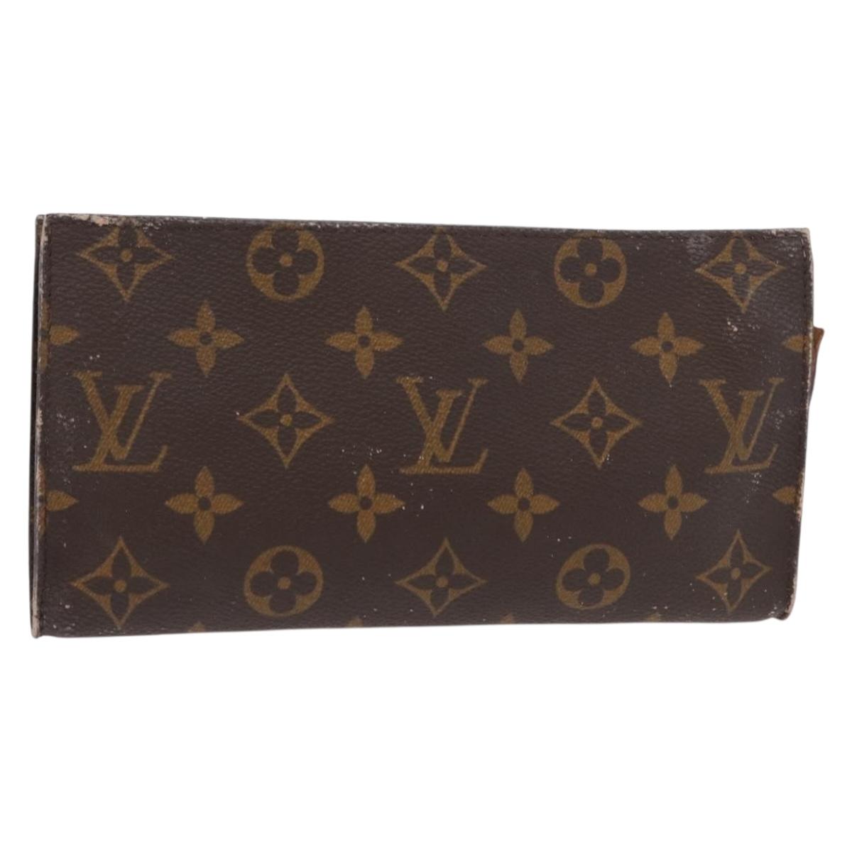LOUIS VUITTON Monogram Bucket GM Accessory Pouch LV Auth 153402