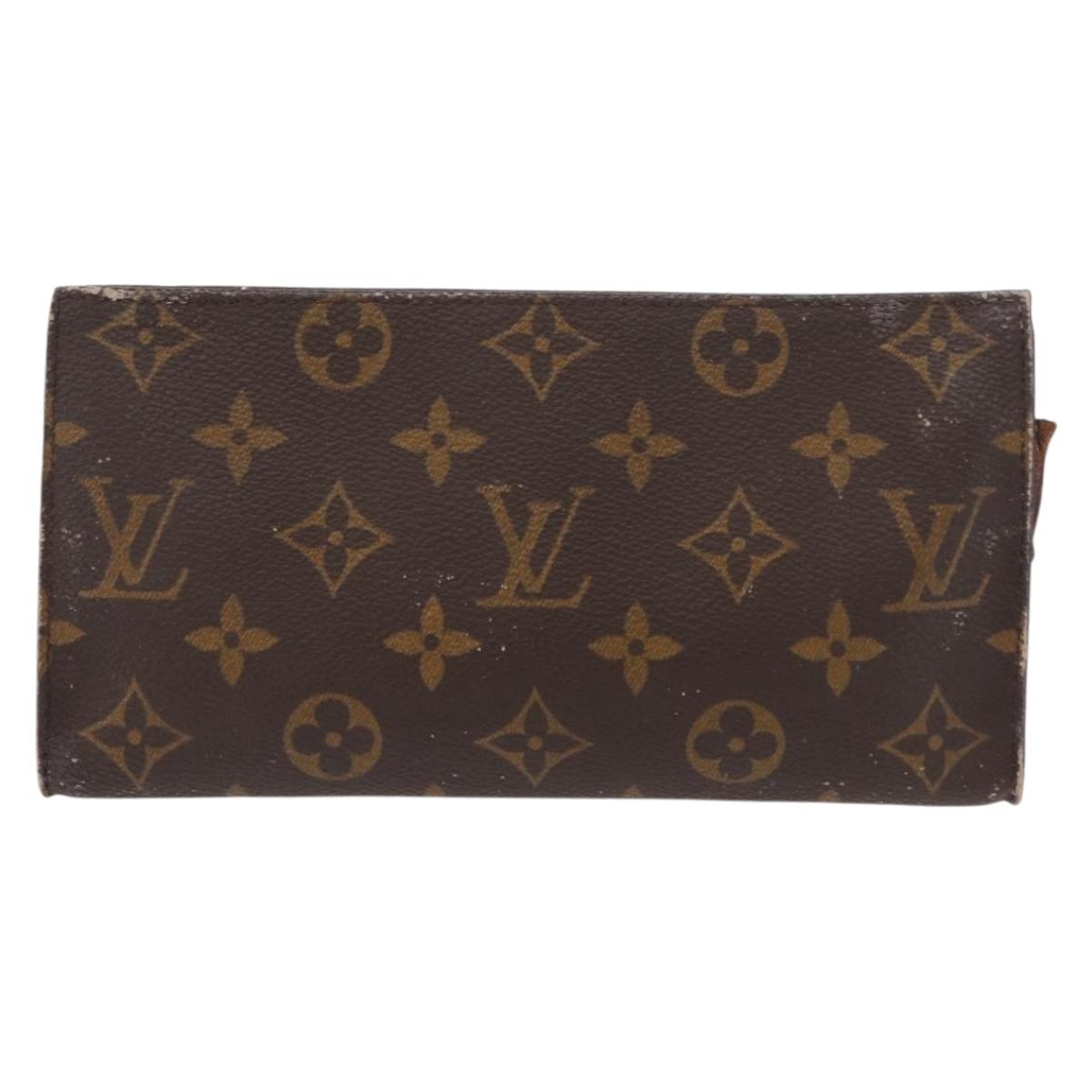 LOUIS VUITTON Monogram Bucket GM Accessory Pouch LV Auth 153402