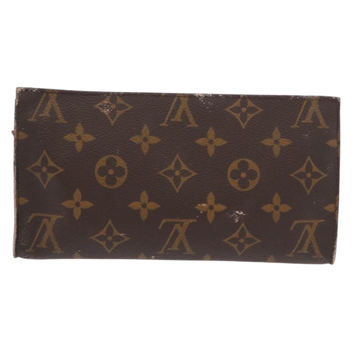 LOUIS VUITTON Monogram Bucket GM Accessory Pouch LV Auth 153402