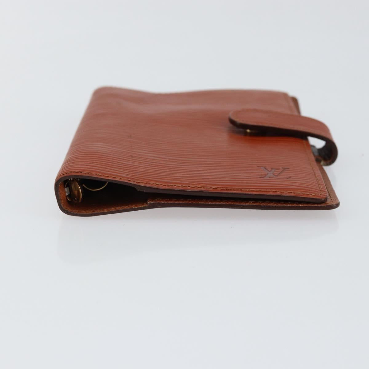 LOUIS VUITTON Epi Agenda PM Day Planner Cover Brown R20053 LV Auth 153407