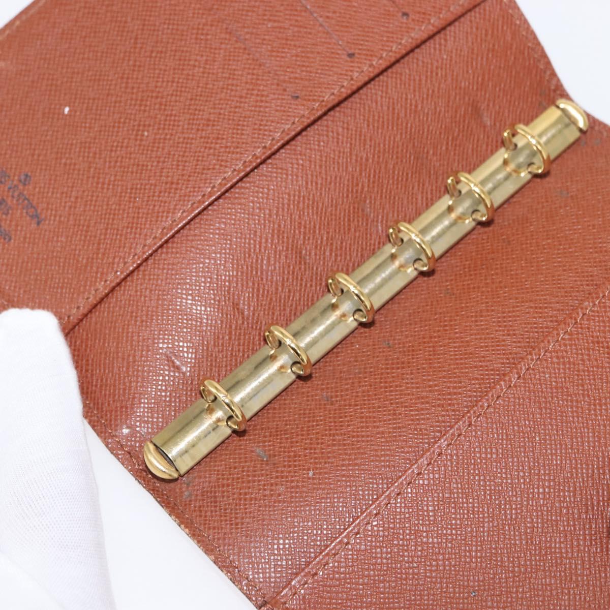 LOUIS VUITTON Epi Agenda PM Day Planner Cover Brown R20053 LV Auth 153408