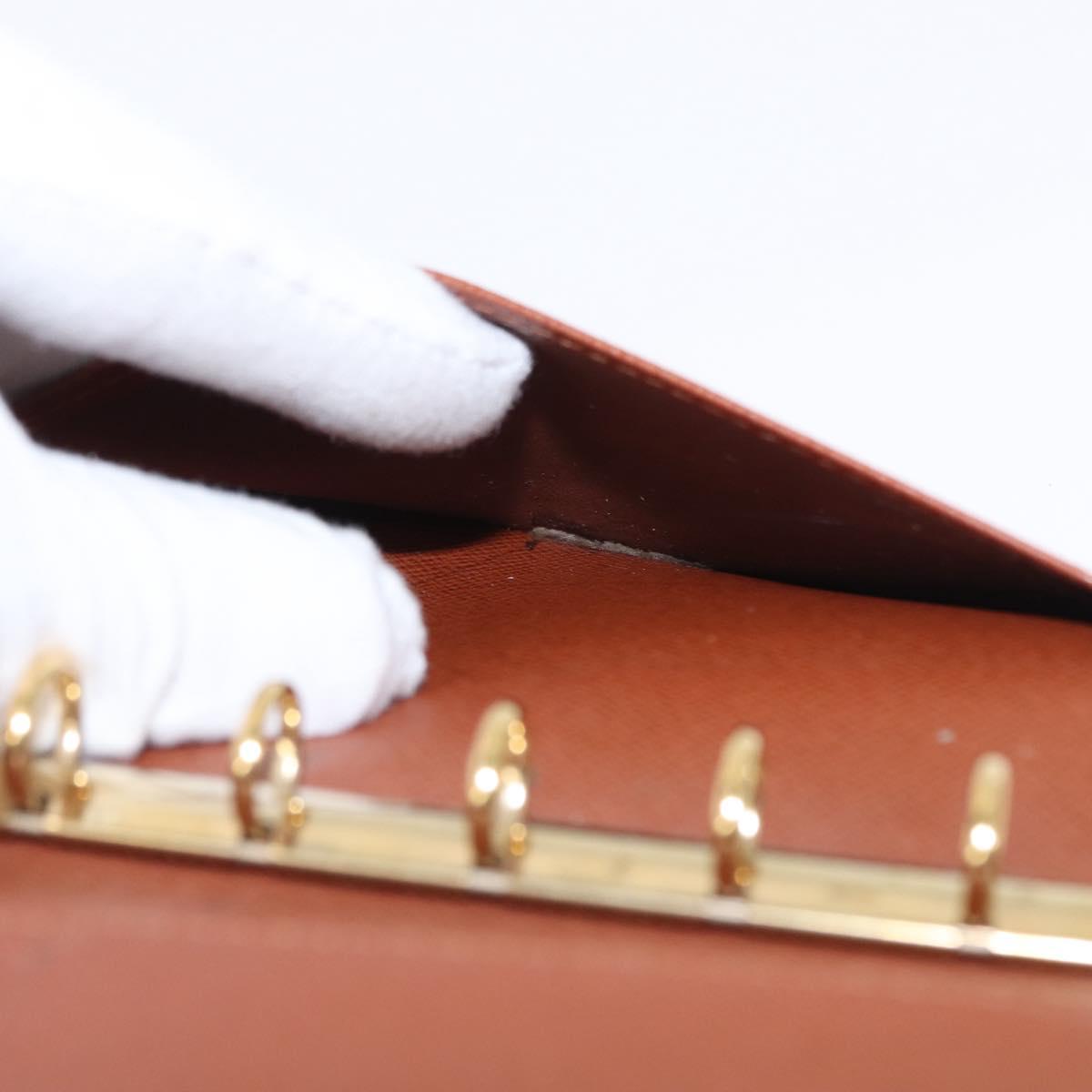 LOUIS VUITTON Epi Agenda PM Day Planner Cover Brown R20053 LV Auth 153408