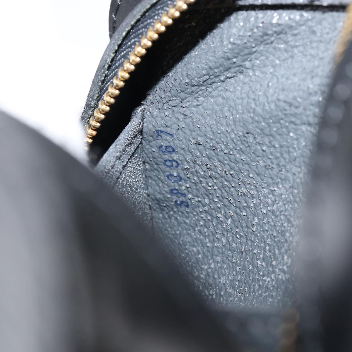 LOUIS VUITTON Epi Dauphine PM Pouch Black M48442 LV Auth 153409