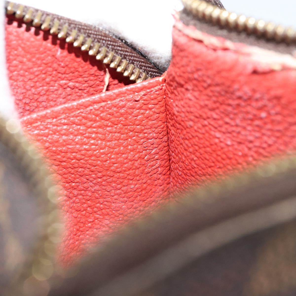 LOUIS VUITTON Damier Ebene Pochette Cosmetic PM Pouch N47516 LV Auth 153412