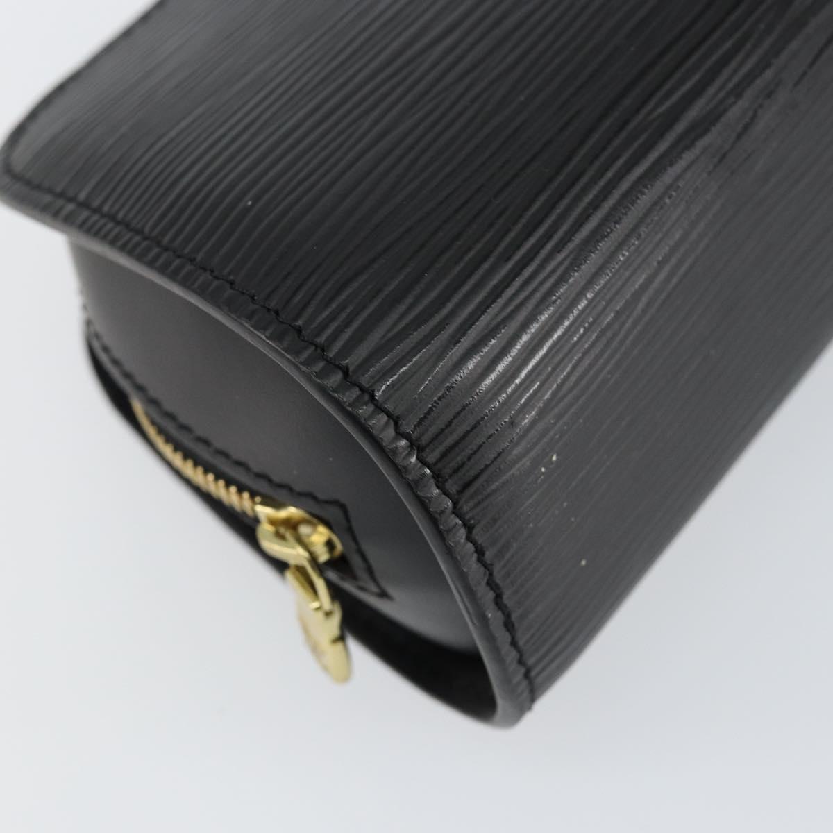 LOUIS VUITTON Epi Dauphine PM Pouch Black M48442 LV Auth 153414
