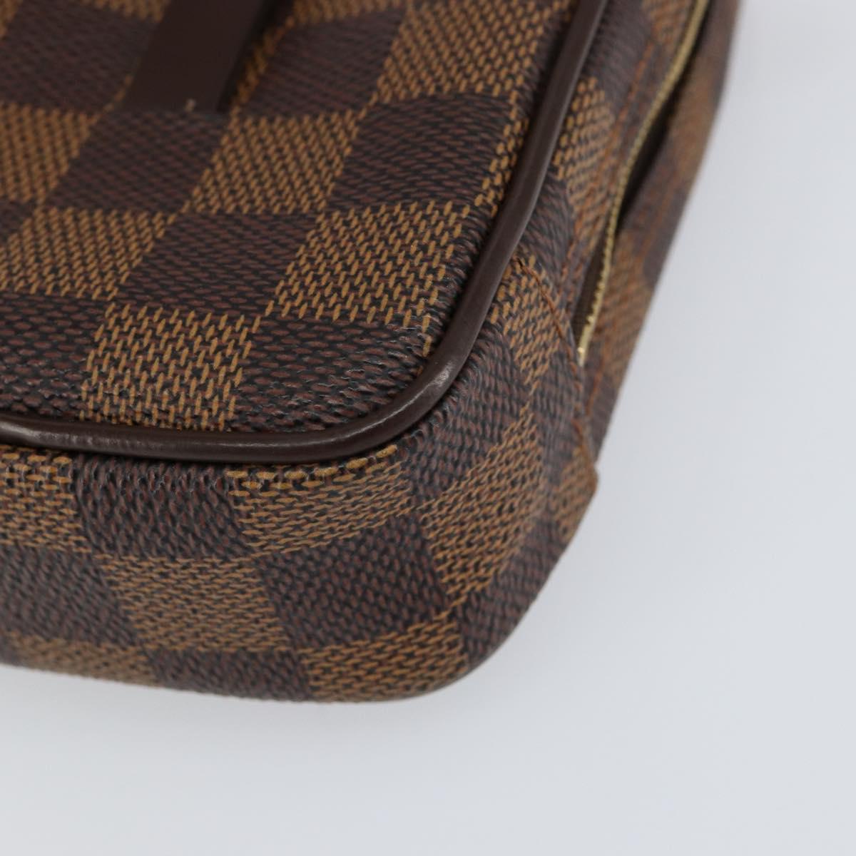LOUIS VUITTON Damier Ebene Etui Okapi PM Pouch N61738 LV Auth 153415