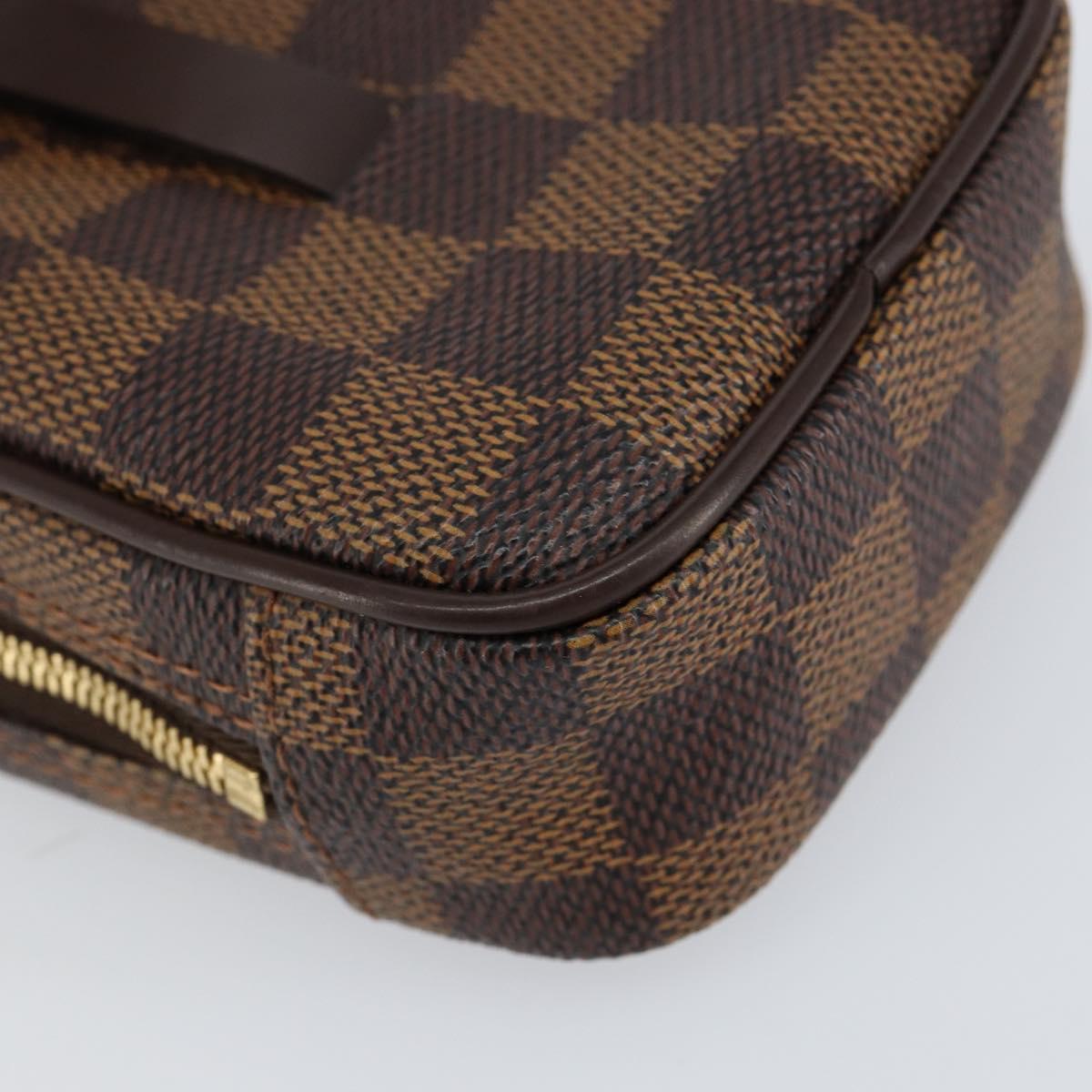 LOUIS VUITTON Damier Ebene Etui Okapi PM Pouch N61738 LV Auth 153415
