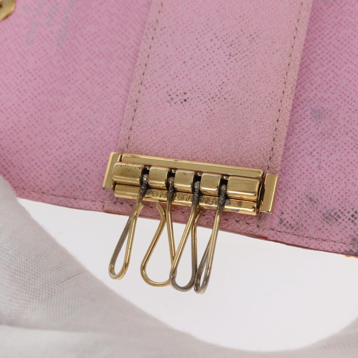 LOUIS VUITTON Monogram Multicolor Multicles 4 Key Case White M93731 Auth 153417