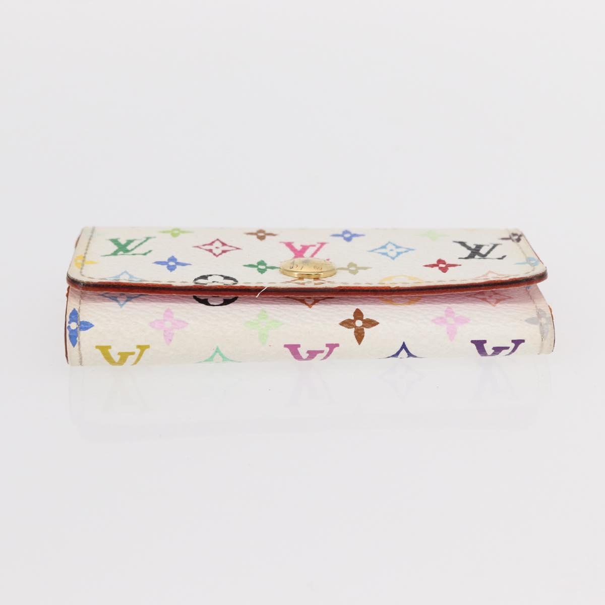 LOUIS VUITTON Monogram Multicolor Multicles 4 Key Case White M93731 Auth 153417