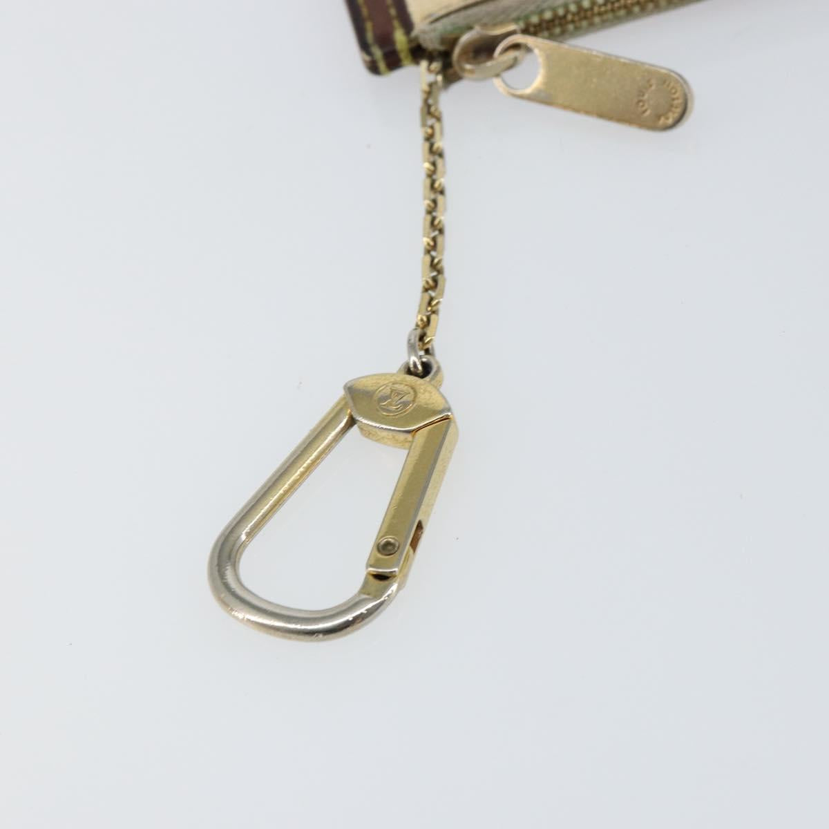 LOUIS VUITTON Monogram Multicolor Pochette Cles Purse White M92655 Auth 153418