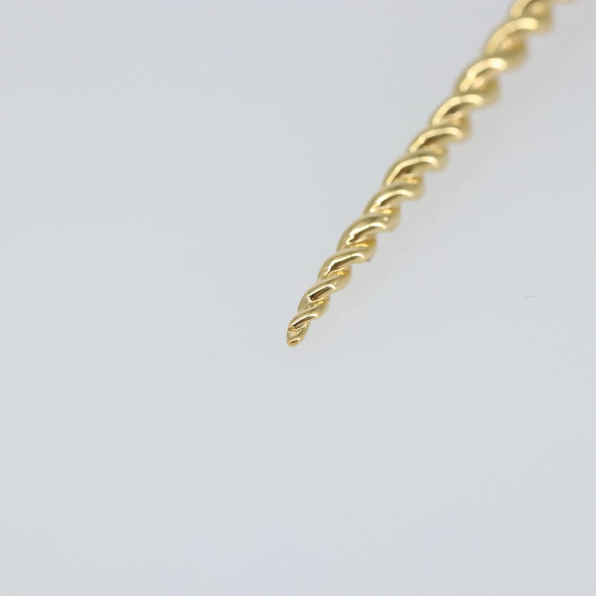 LOUIS VUITTON Sweet Monogram Pick Cheveux Hair Pin metal Gold M65847 Auth 153424