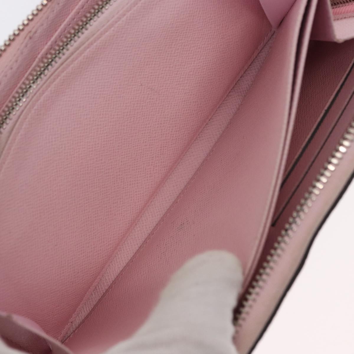 LOUIS VUITTON Monogram Escal Zippy Wallet Long Wallet Pink M69110 LV Auth 153426