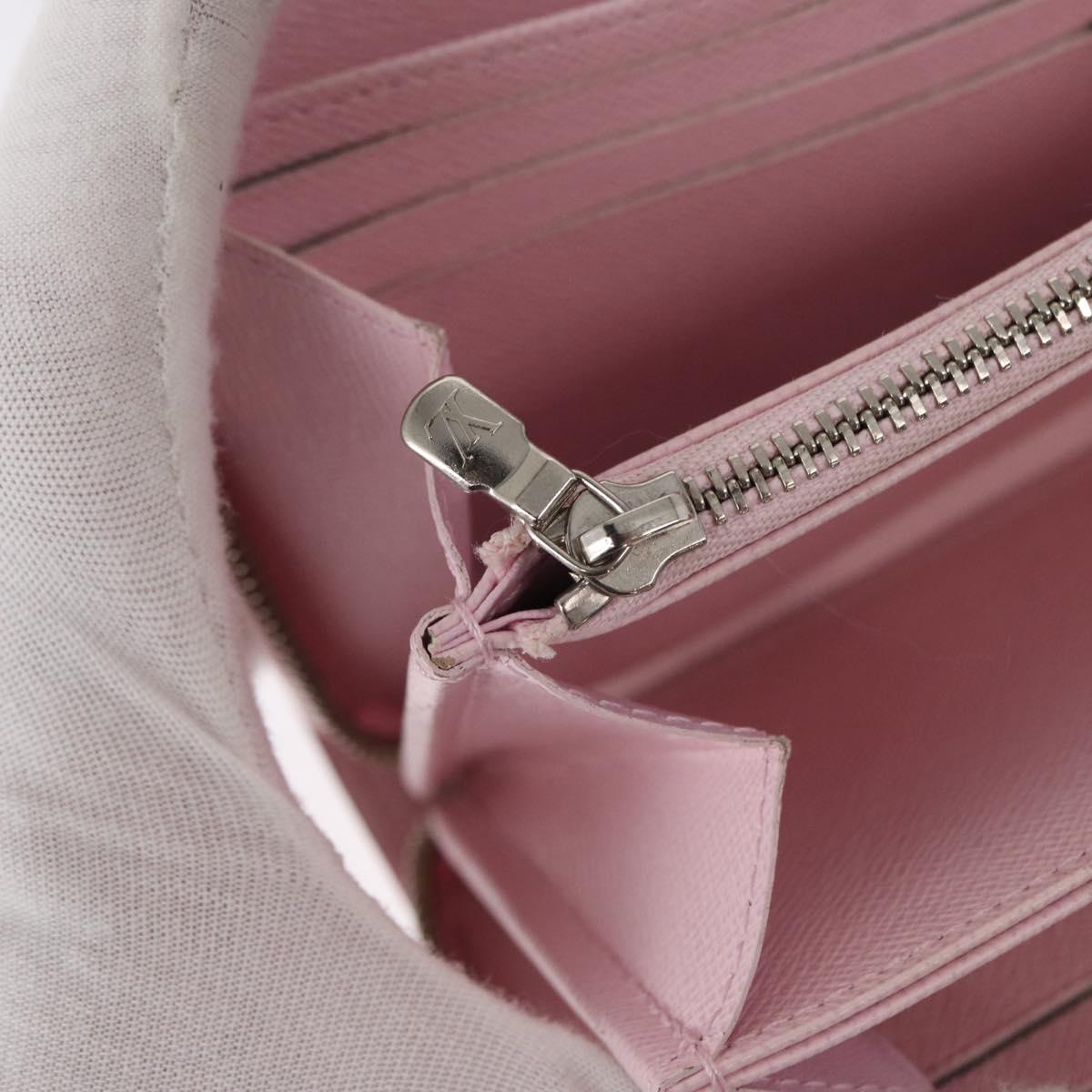 LOUIS VUITTON Monogram Escal Zippy Wallet Long Wallet Pink M69110 LV Auth 153426