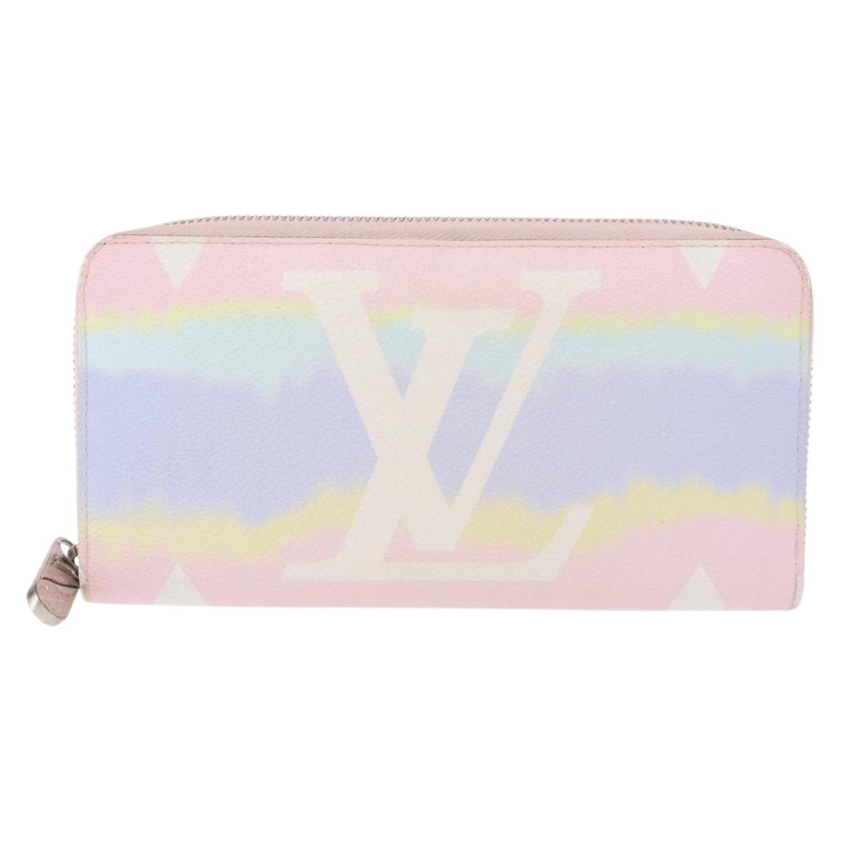 LOUIS VUITTON Monogram Escal Zippy Wallet Long Wallet Pink M69110 LV Auth 153426