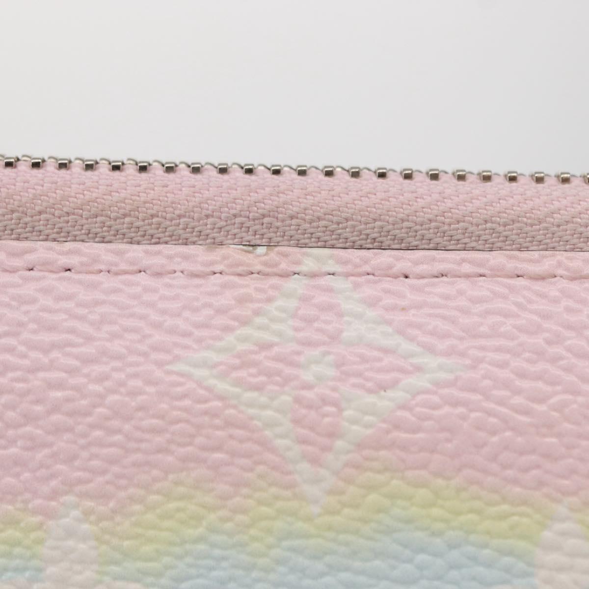 LOUIS VUITTON Monogram Escal Zippy Wallet Long Wallet Pink M69110 LV Auth 153426
