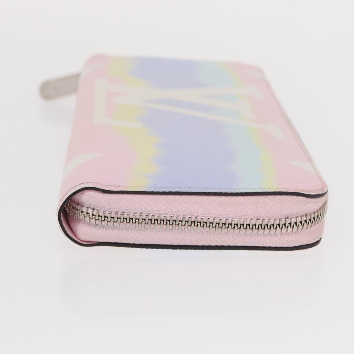 LOUIS VUITTON Monogram Escal Zippy Wallet Long Wallet Pink M69110 LV Auth 153426