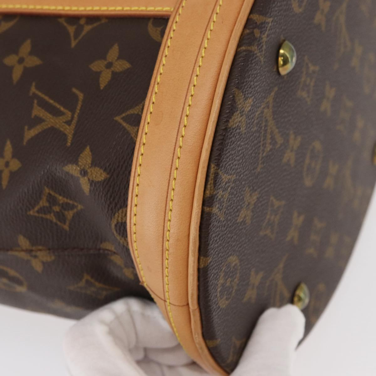 LOUIS VUITTON Monogram Bucket GM Shoulder Bag M42236 LV Auth 153431