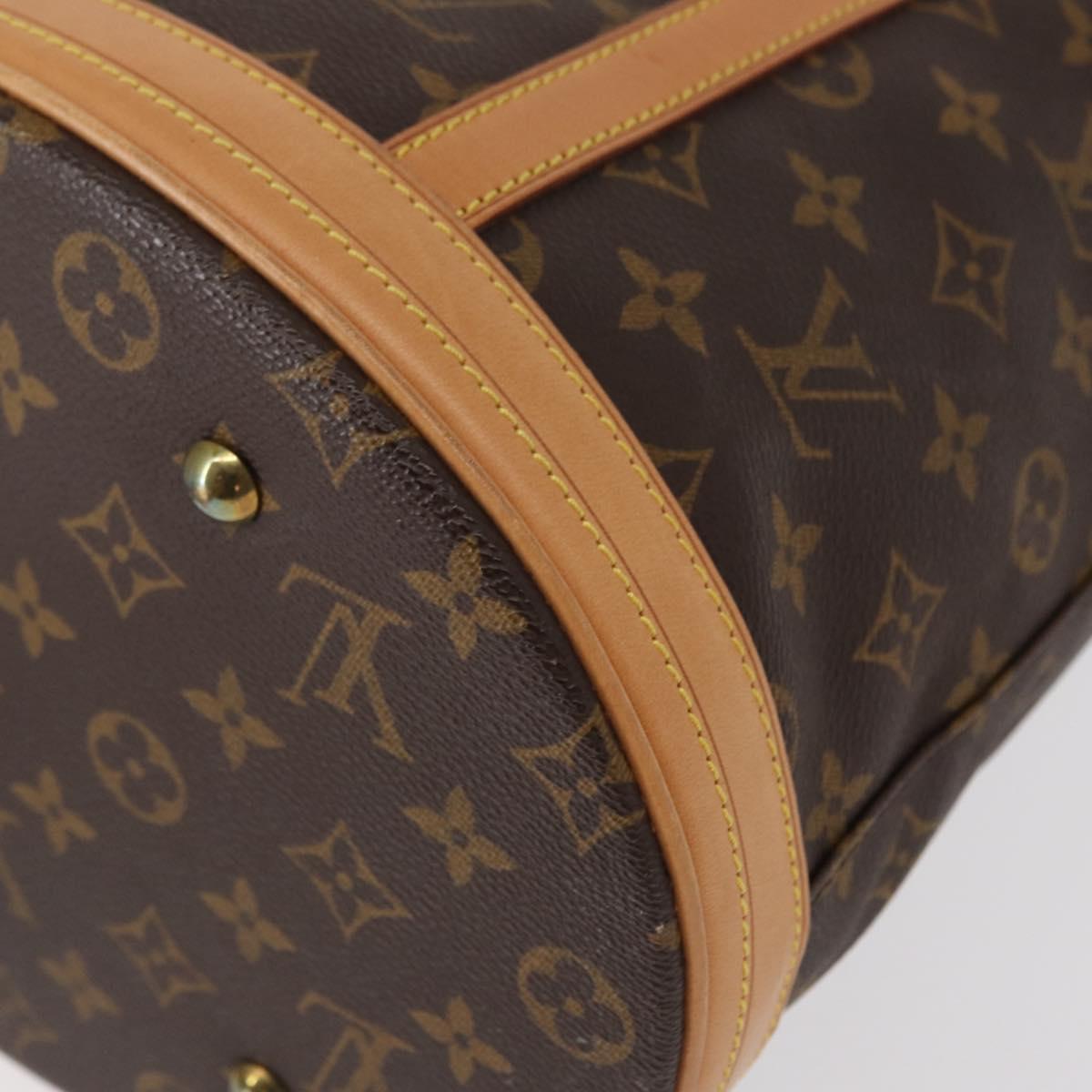 LOUIS VUITTON Monogram Bucket GM Shoulder Bag M42236 LV Auth 153431