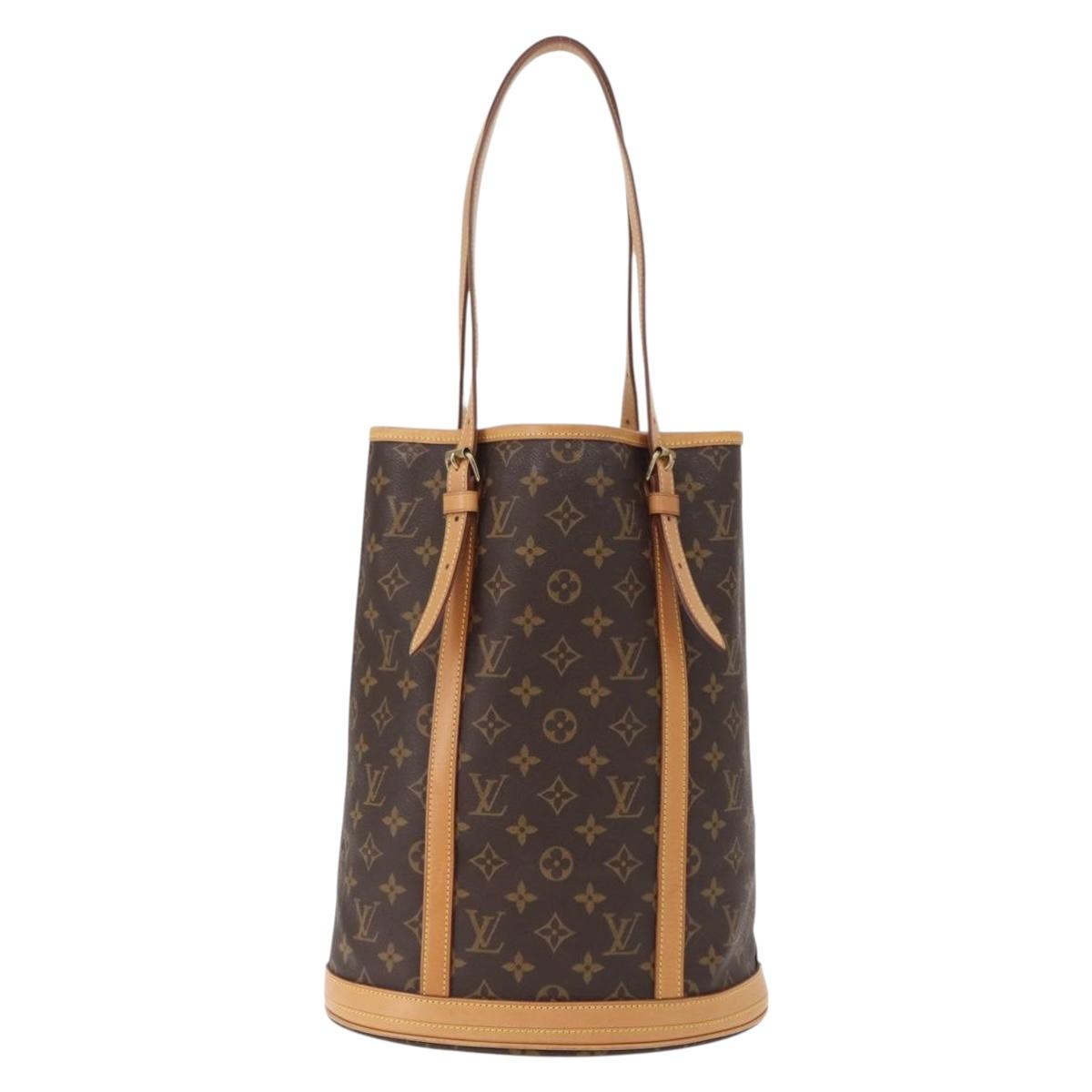 LOUIS VUITTON Monogram Bucket GM Shoulder Bag M42236 LV Auth 153431