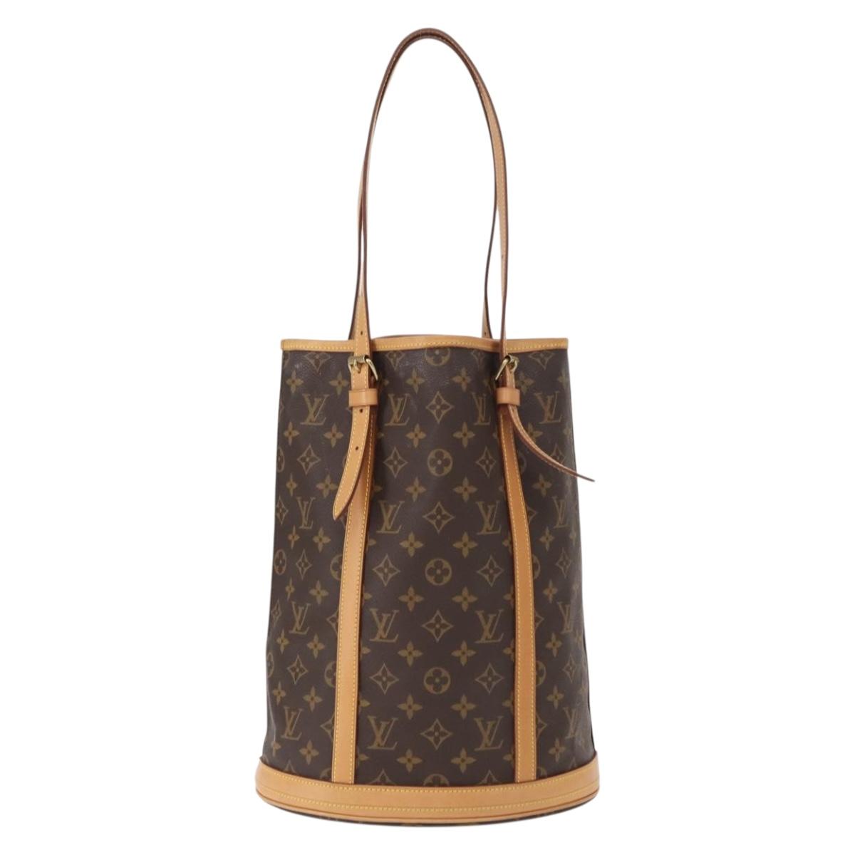 LOUIS VUITTON Monogram Bucket GM Shoulder Bag M42236 LV Auth 153431