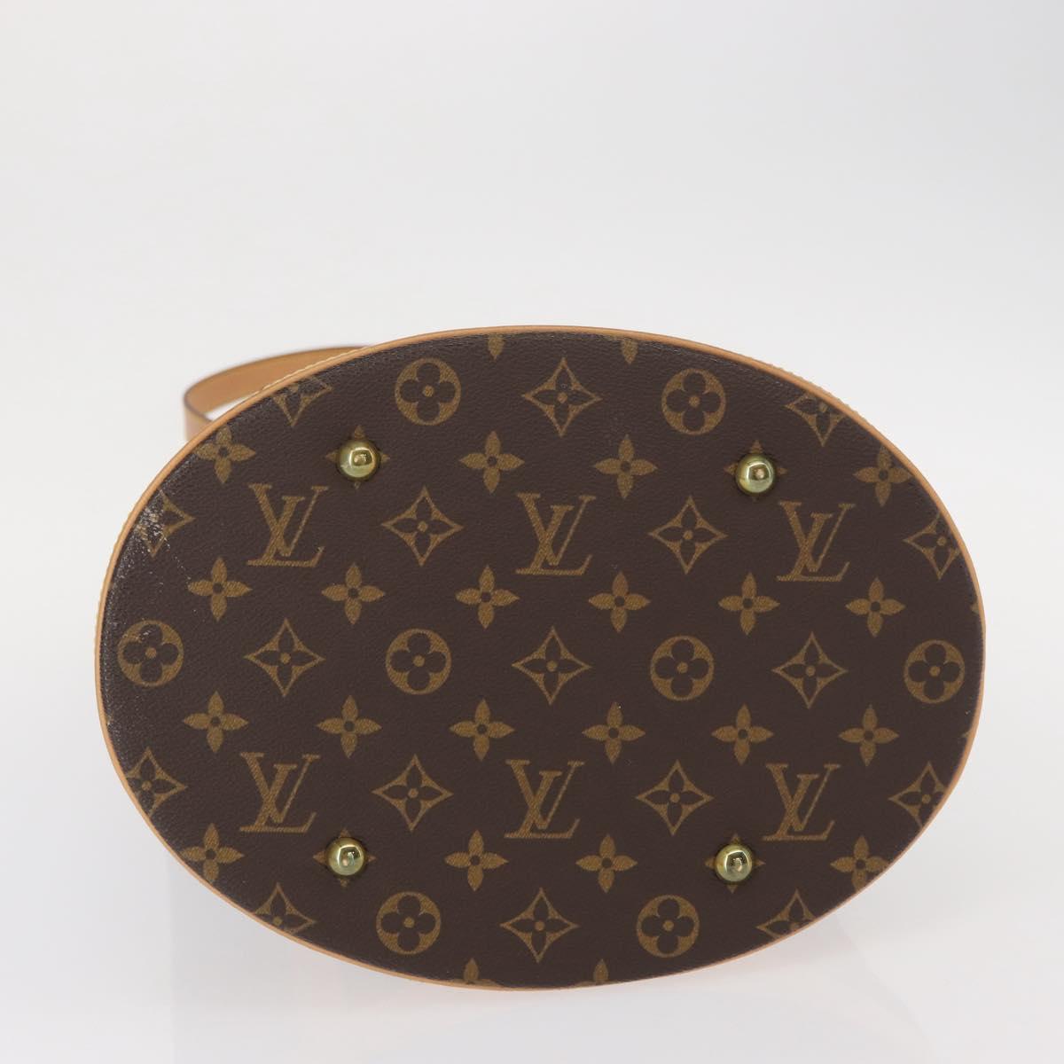 LOUIS VUITTON Monogram Bucket GM Shoulder Bag M42236 LV Auth 153431