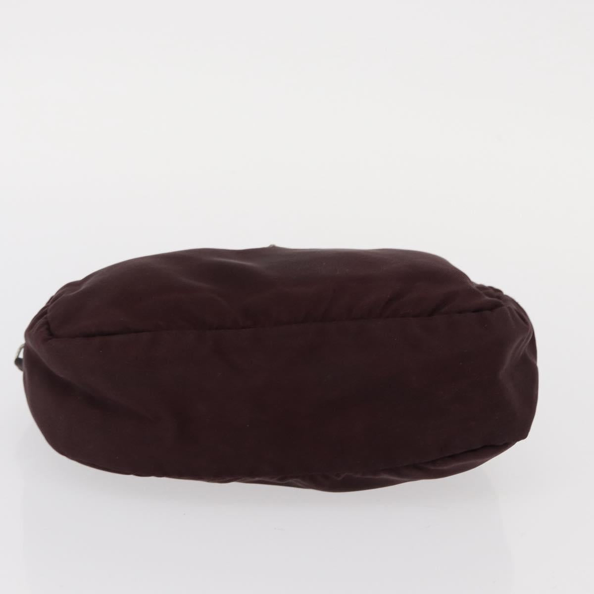 PRADA Pouch Nylon 3 Set Black Pink Orange Auth 153442