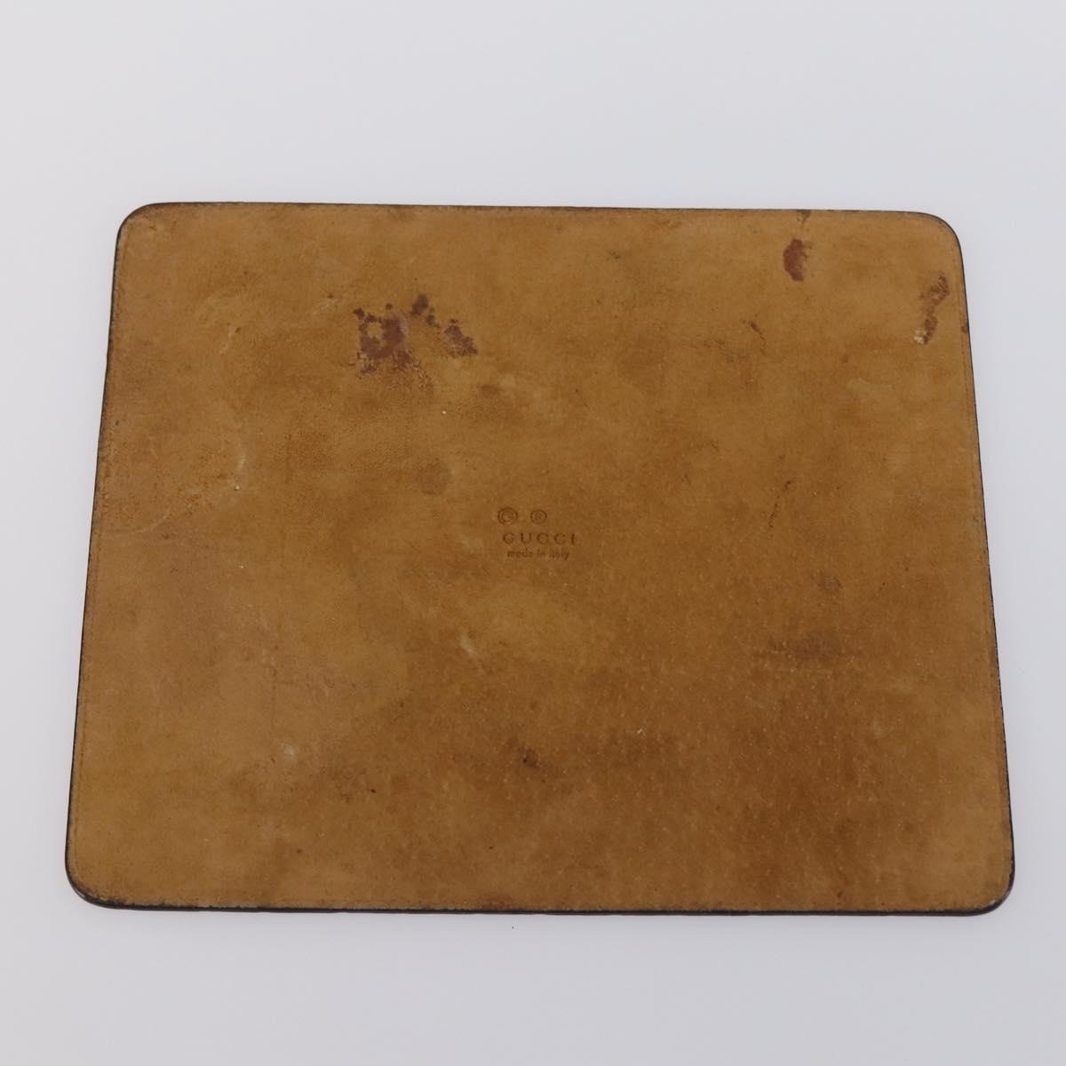 GUCCI GG Supreme Wallet Leather 4 Set Black Beige Auth 153445