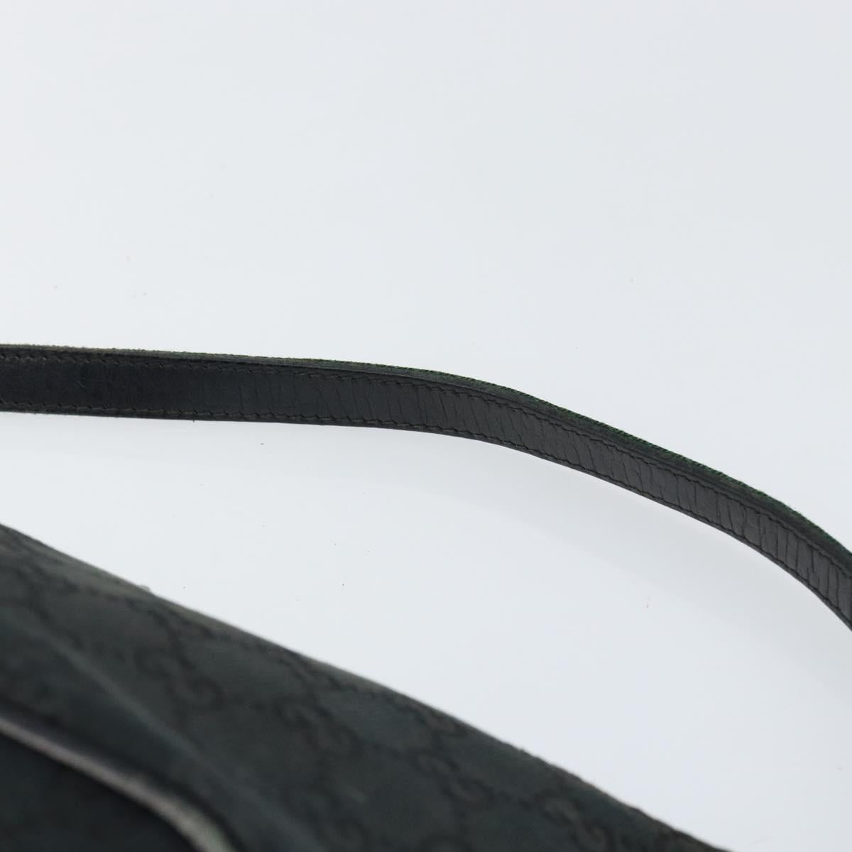 GUCCI GG Canvas Web Sherry Line Accessory Pouch Black 141809 Auth 153474