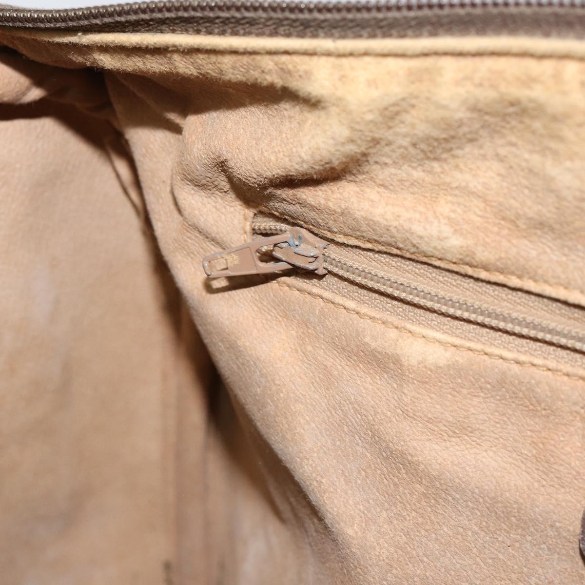 GUCCI GG Supreme Web Sherry Line Boston Bag PVC Beige Gold 40 02 007 Auth 153479