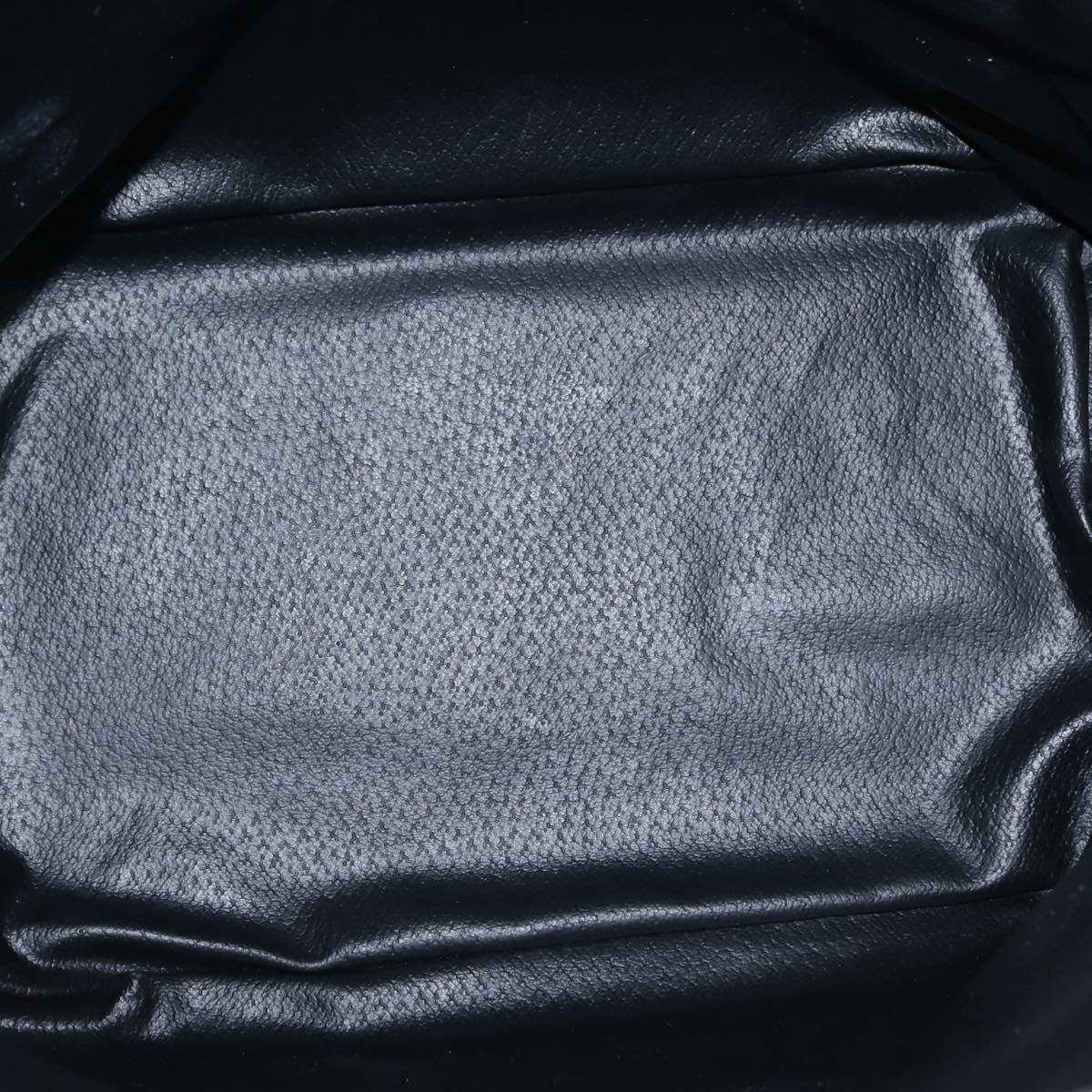 BURBERRY Nova Check Shoulder Bag PVC Gray Gold Auth 153486